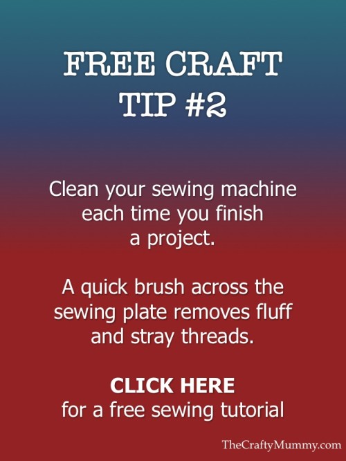 crafty tip cleaning sewing machine