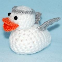 angel rubber ducky amigurumi crochet