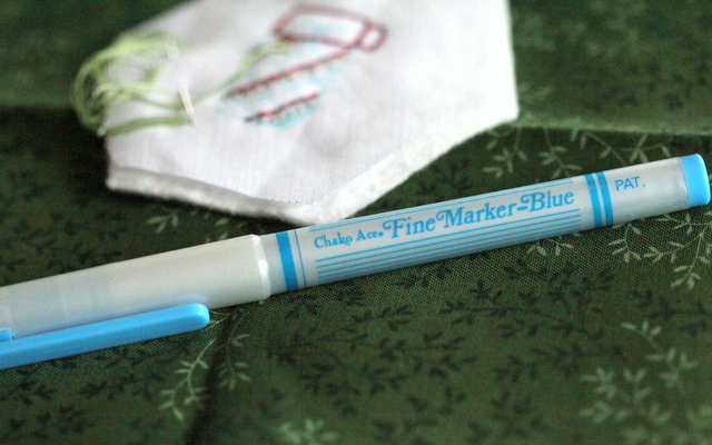 water soluble fabric marker