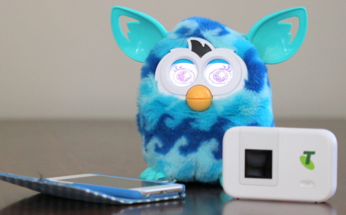 download the Furby boom app with Telstra 4G device