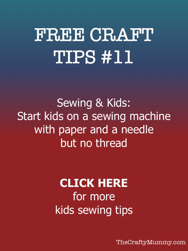 Teaching Kids to Sew • The Crafty Mummy