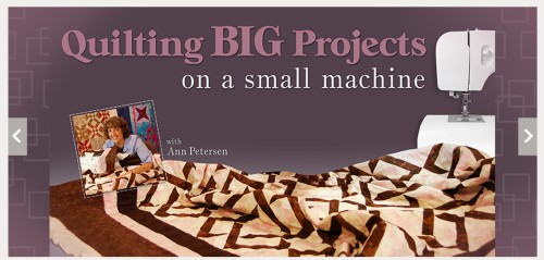 Learn How to Machine Quilt Big Projects on Your Home Sewing Machine