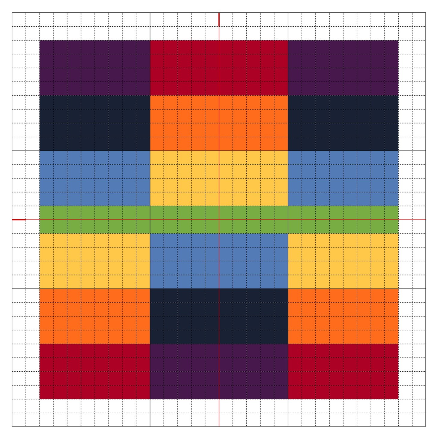 Cross Stitch Rainbow Block 3 — The Crafty Mummy