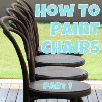how to paint chairs part 1