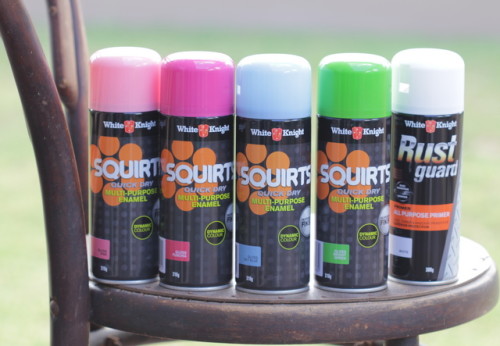 Squirts paint