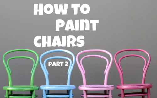 How to Paint Chairs with spary paint