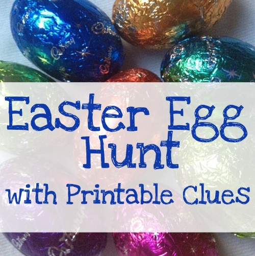 easter egg hunt with printable clues