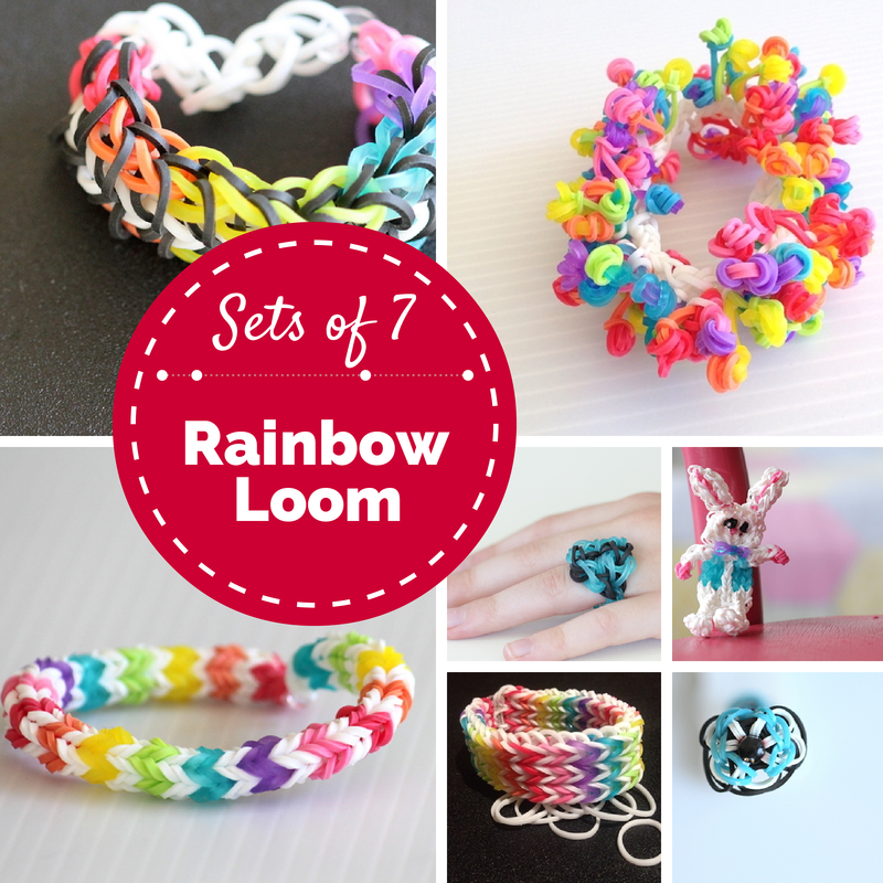 Sets of 7: Rainbow Loom Projects • The Crafty Mummy