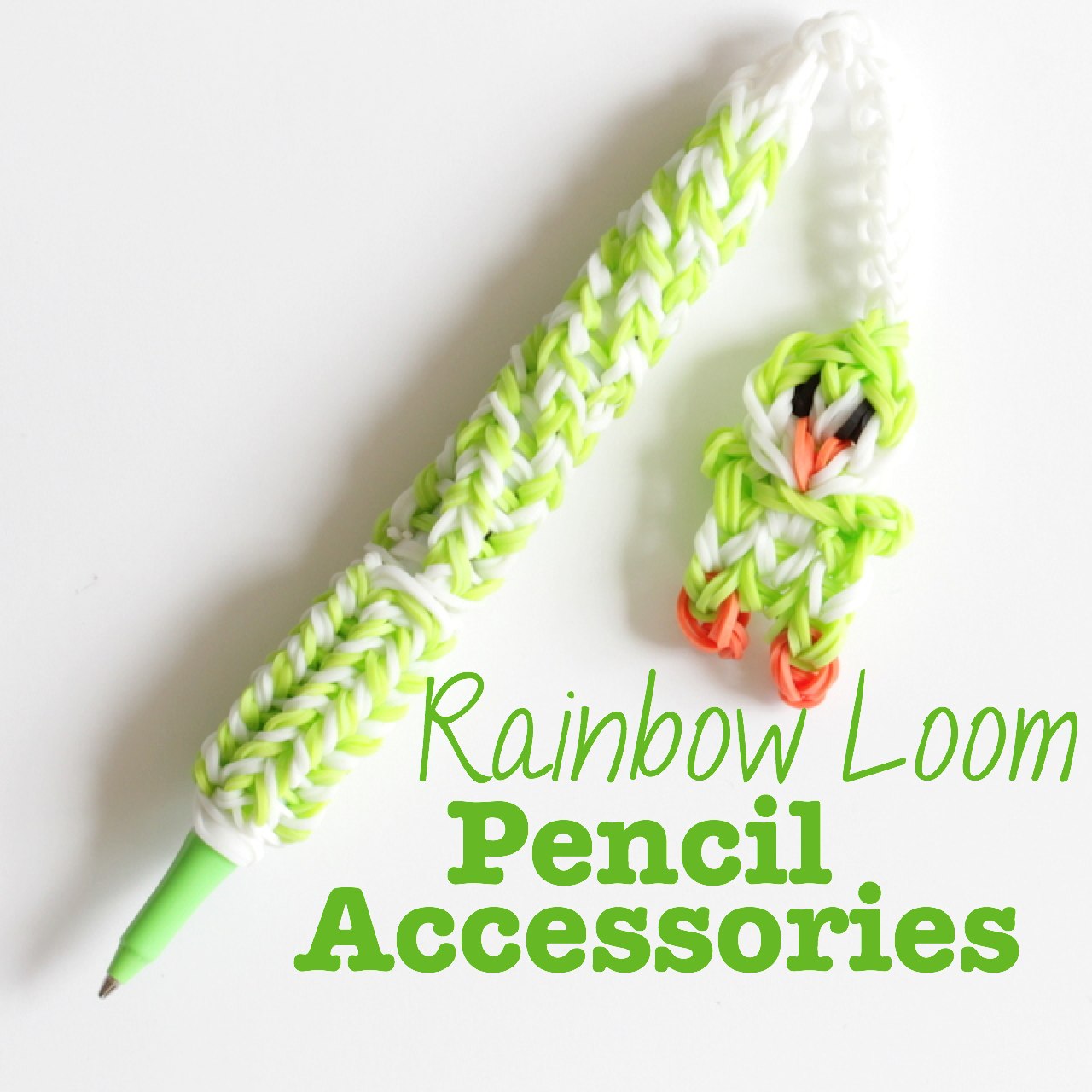 Rainbow Loom: Pen Accessories • The Crafty