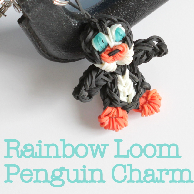 rainbow loom penguin charm