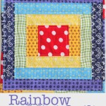Rainbow Mini Quilt Tutorial: TheCraftyMummy.com