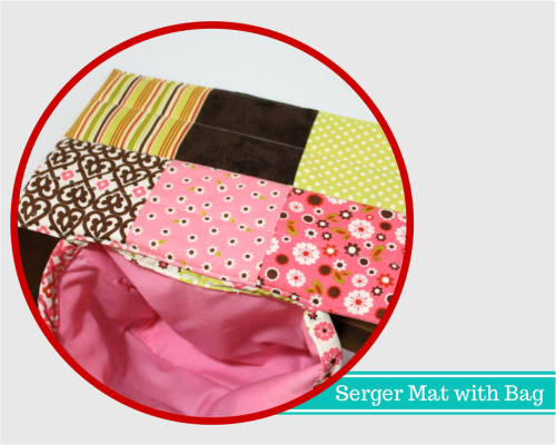 serger mat with bag