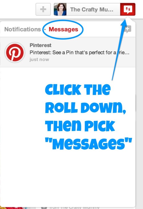 Pinterest messages