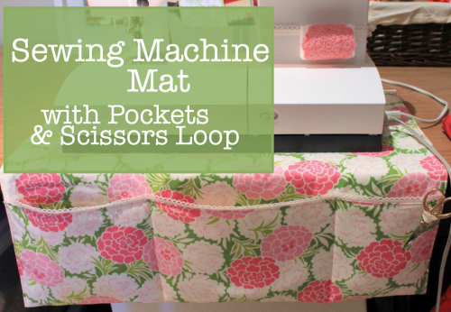 sewing machine mat with pocket tutorial