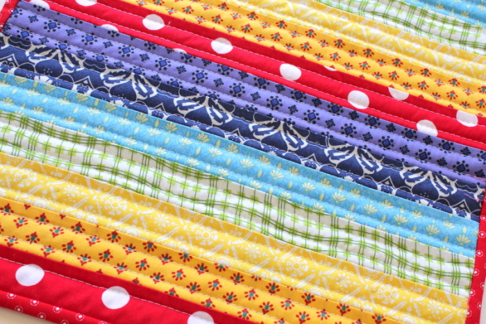 Rainbow Stripe Mini Quilt 3