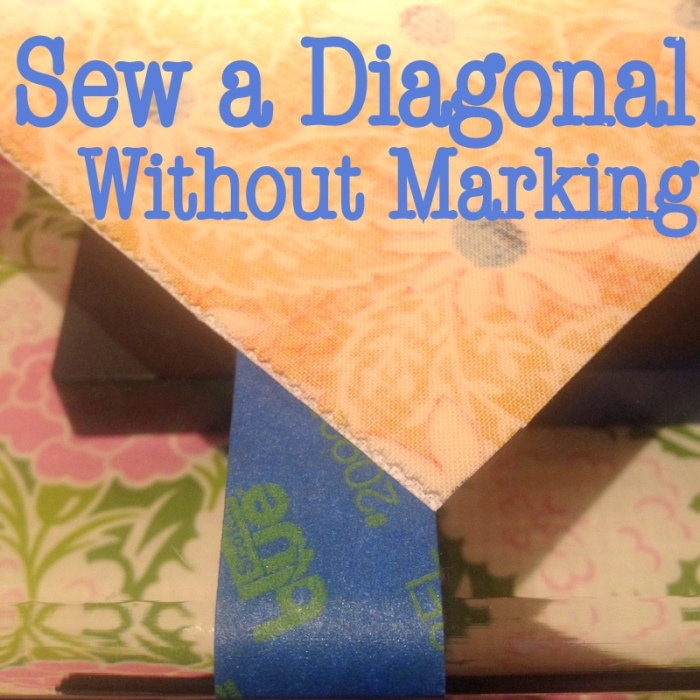 Sew a Diagonal Without Marking