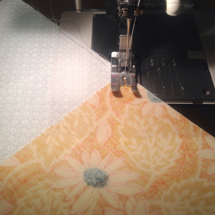 sewing diagonal without marking