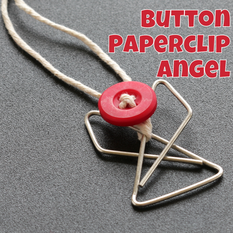 Button Paperclip Angels • The Crafty Mummy