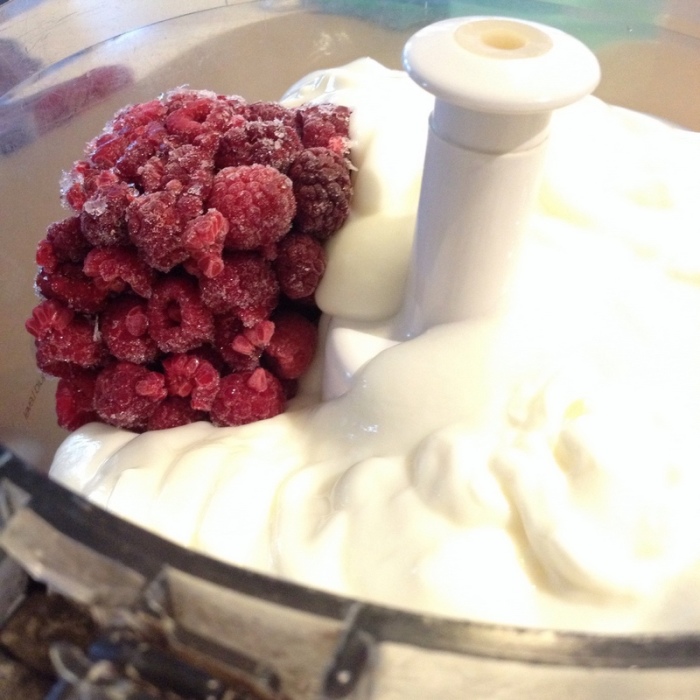 raspberry yoghurt