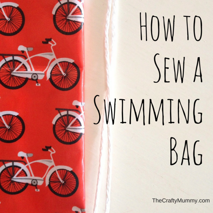 Tutorial: How to sew a swimming bag quickly and easily using laminated cotton - perfect for the kids swimming lessons or other adventures!