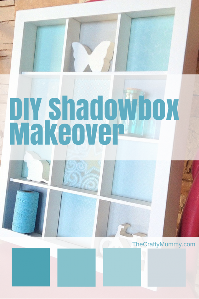 DIY Shadowbox Makeover: This DIY Shadowbox Makeover was made to store some treasures - purely for the pretty factor!