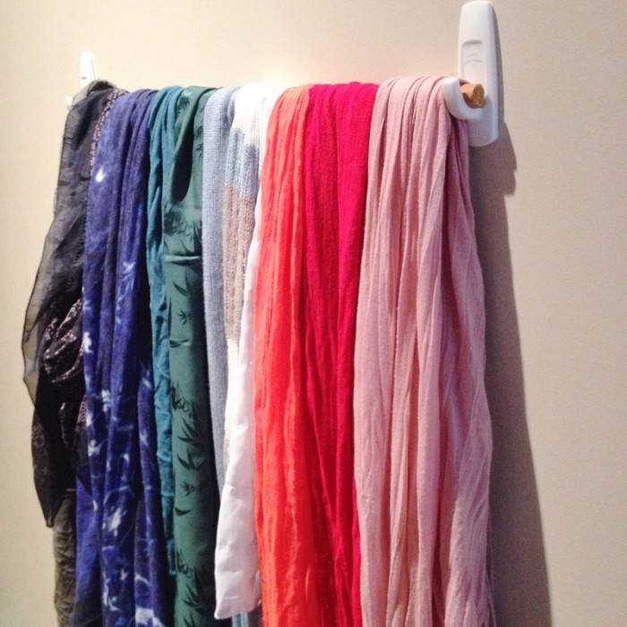scarf storage simple