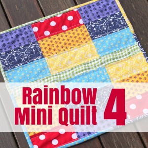 Rainbow Mini Quilt 4
