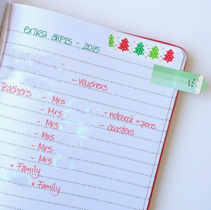 christmas planner extra