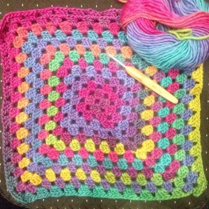rainbow granny crochet
