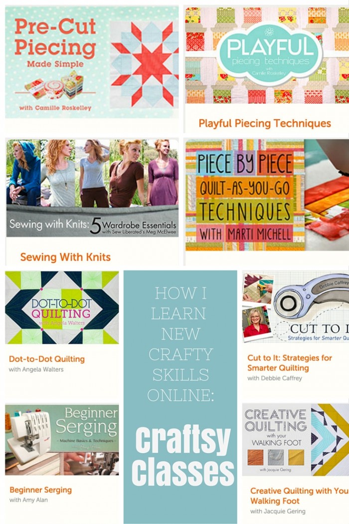 How I learn new crafty skills online- Craftsy Classes
