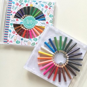 rainbow mini pencils