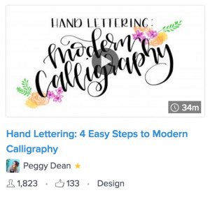 Modern Calligraphy Class