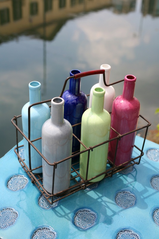bottiglie colorate