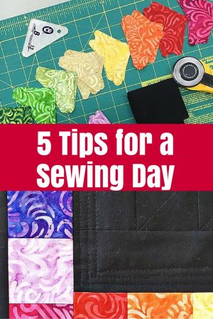 5 tips for a sewing day