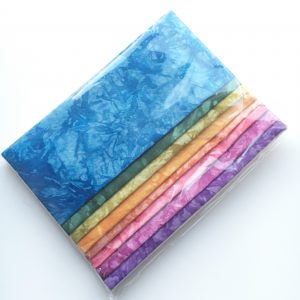 rainbow hand dyed fabric