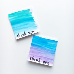 Watercolour Gift Cards — The Crafty Mummy