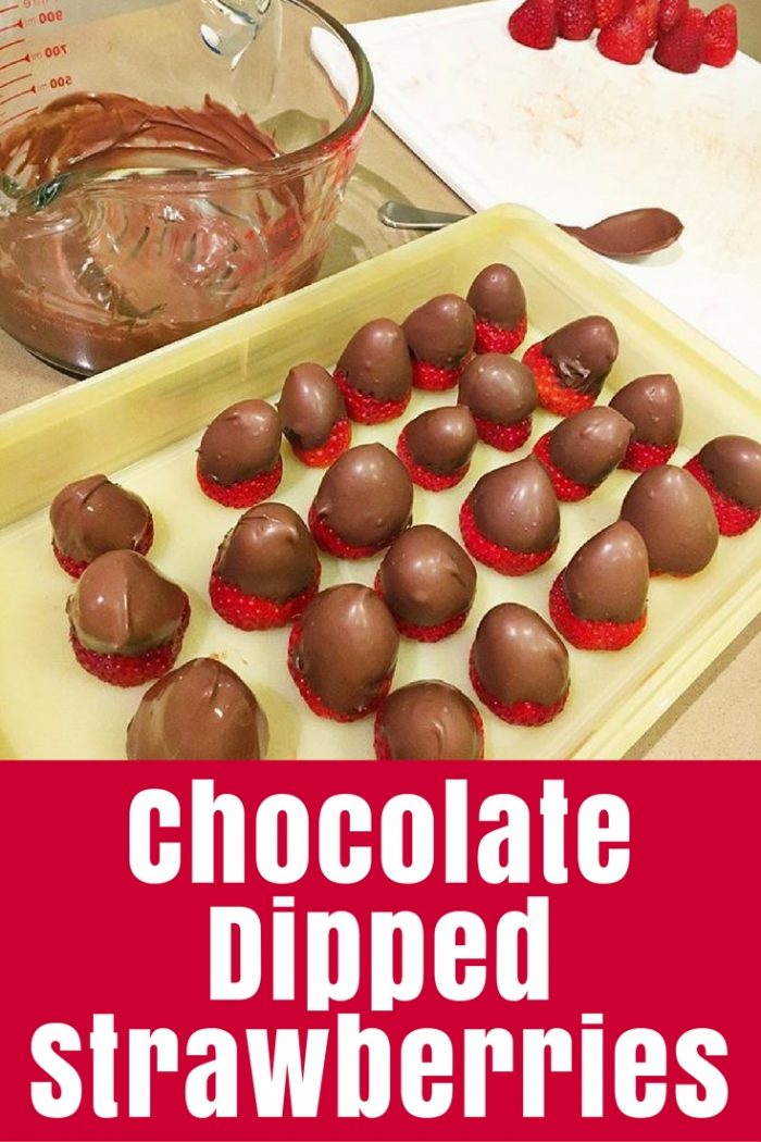 These Chocolate Dipped Strawberries are easy enough for a 12-year-old to make and perfect finger food for those "bring a plate" events.