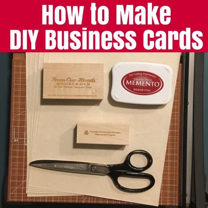 How to Make DIY Business Cards • The Crafty Mummy