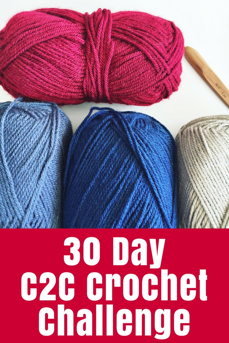 30 Day C2C Crochet Challenge • The Crafty Mummy