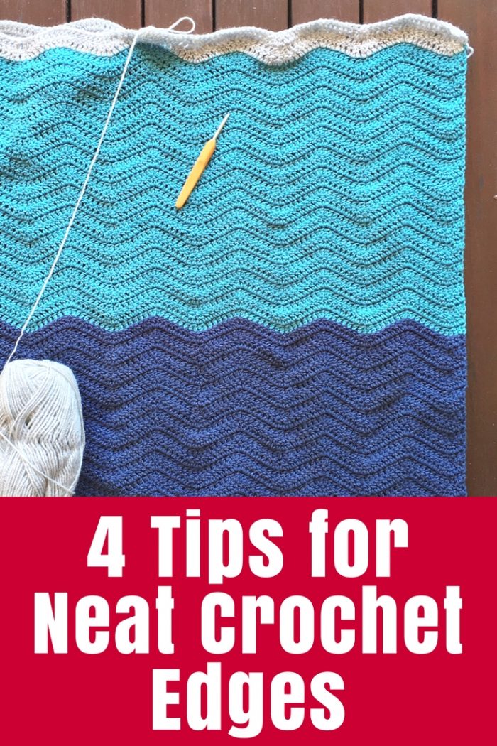 The edges of a crochet blanket or scarf can be bumpy or loose so these tips will help you make the ends of every row neat and tidy on your projects.