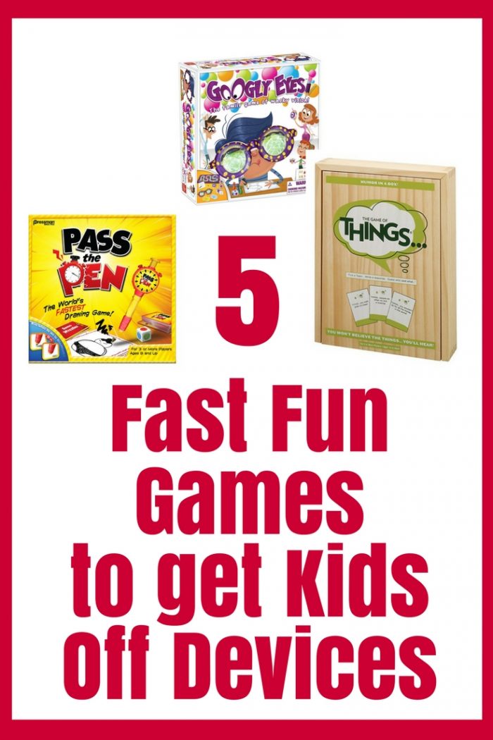 If your kids are constantly on their electronic toys, these 5 fast fun games might be just the thing to get them off the devices - thanks to Talkin' Toys.