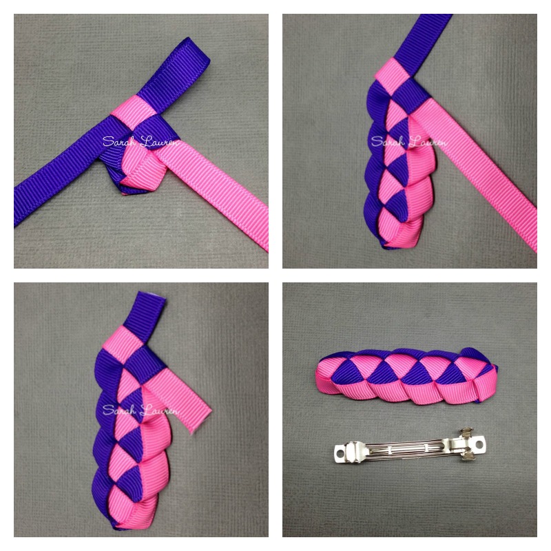 Tutorial Military Braid Barrette with Grosgrain Ribbon — The Crafty Mummy