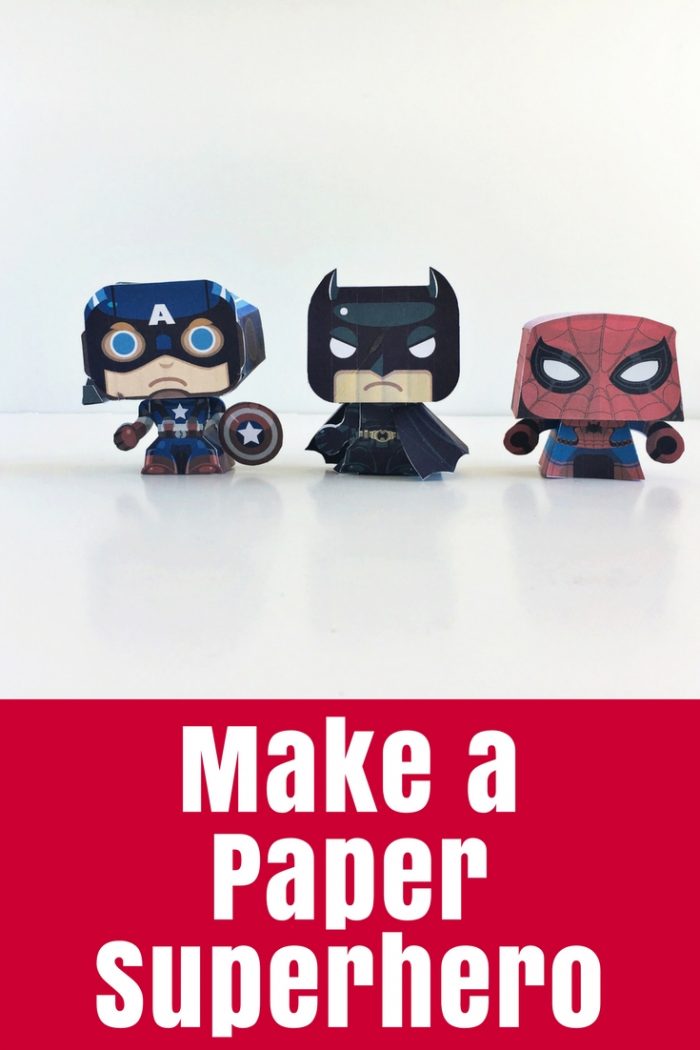 Make a paper superhero with these amazing free printables from Gus Santome. Each one folds into a cute mini superhero and there are dozens available.