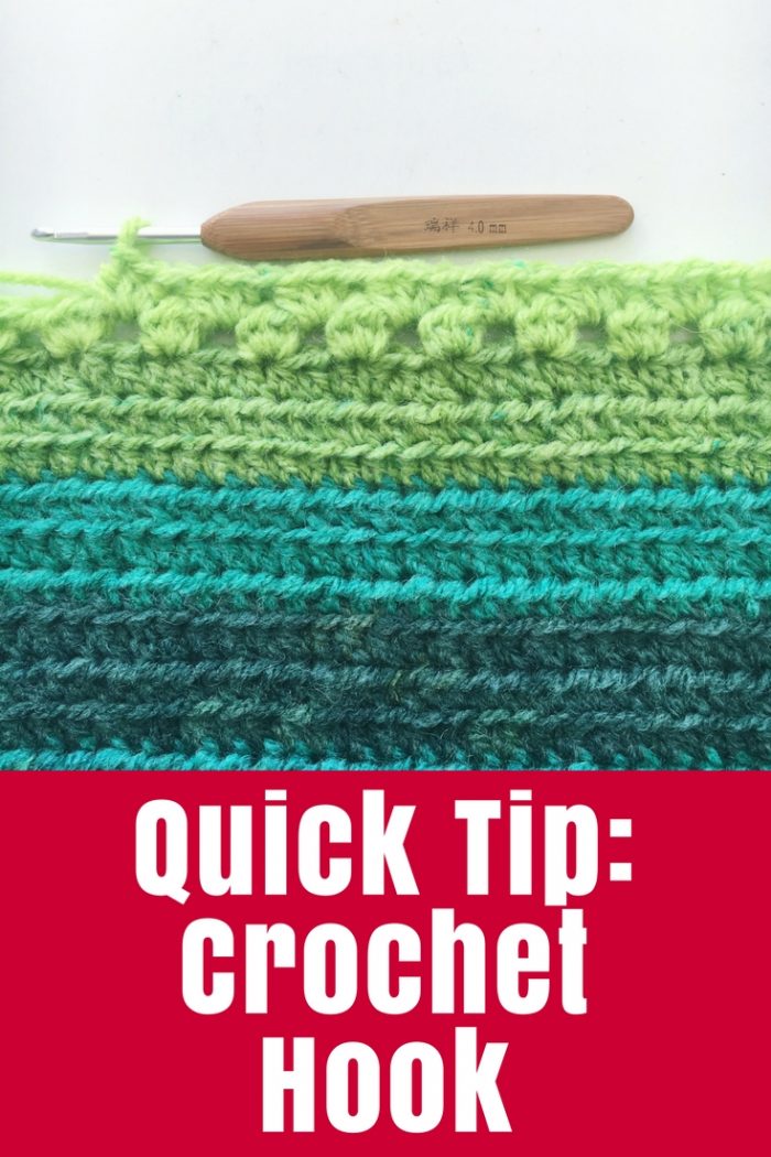 Do you ever wonder which crochet hook size you used for a particular project that you haven't worked on for a while? I have an easy way to remember it.