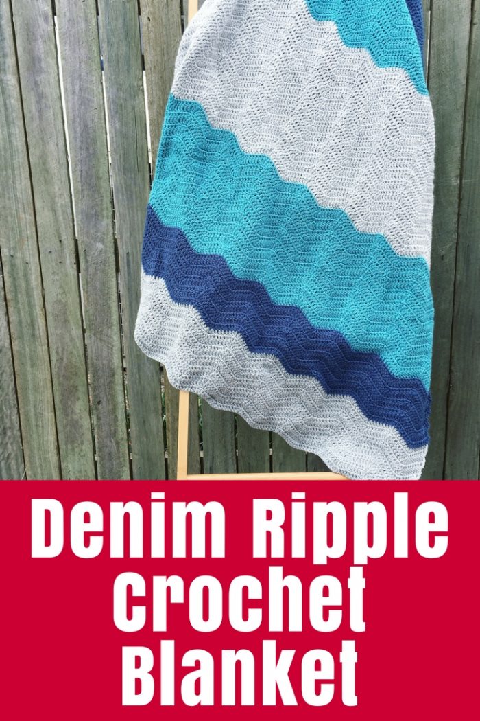The Denim Ripple Crochet Blanket is my latest finish. It is an easy blanket to create and looks great in whatever colours you love.