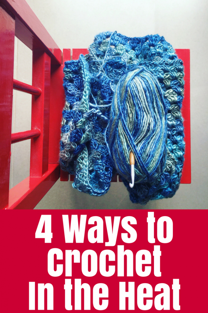 The Summer heat can stop me getting any crochet projects done so I've been thinking about 4 ways to crochet in the heat rather than missing my crafts.