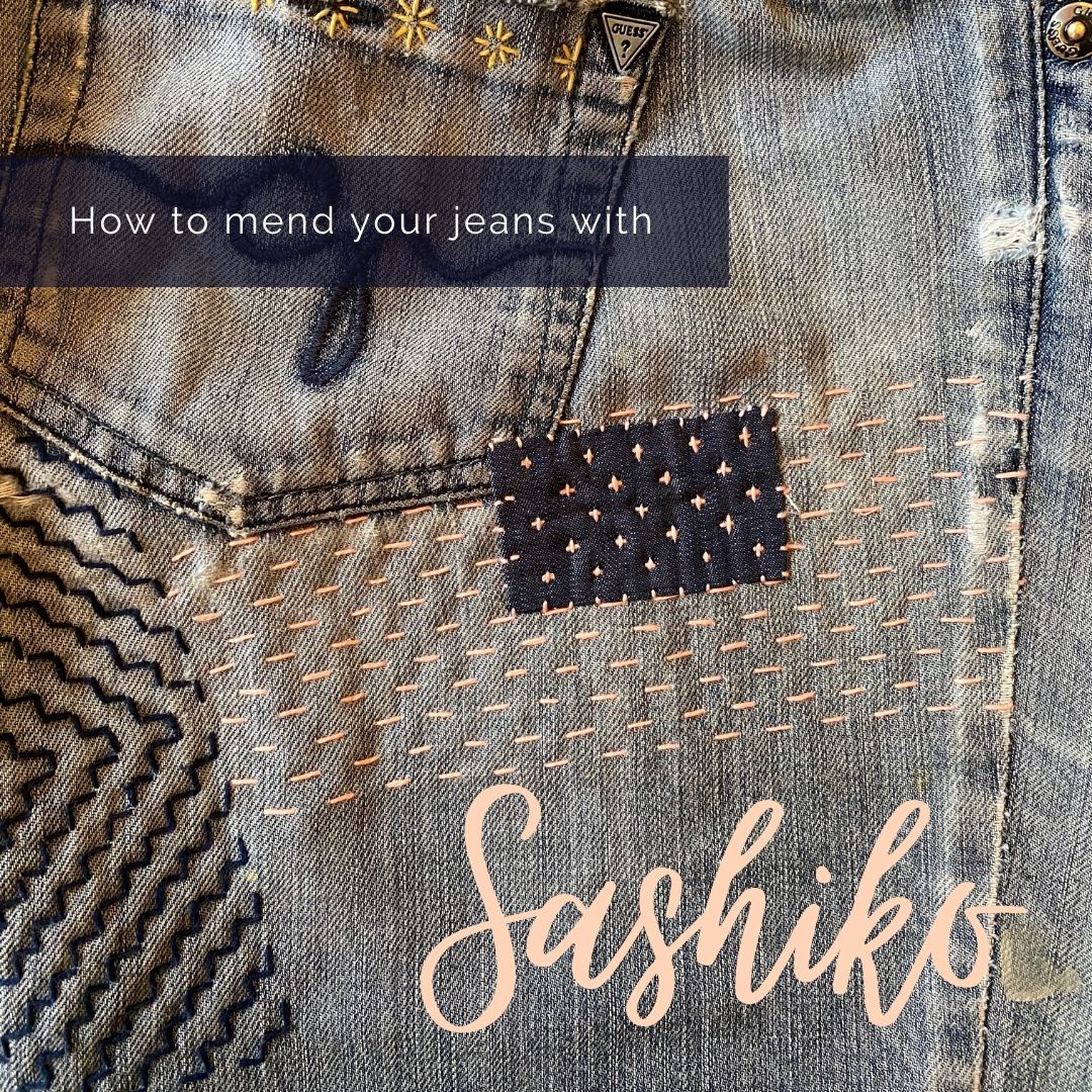 How to Do Sashiko Denim Mending