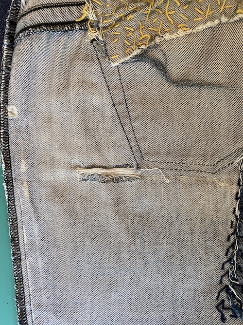 How to Mend your Jeans using Sashiko Stitching • The Crafty Mummy