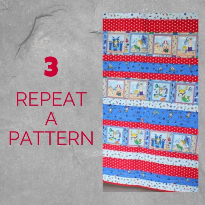 5 tips to sew a quilt before Christmas | 3 repeat a pattern